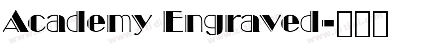 Academy Engraved字体转换